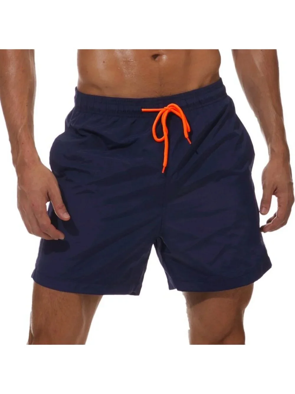 Quick Dry Men's Swim Trunks with Pockets | Adjustable Waist, Mesh Lining, Beach